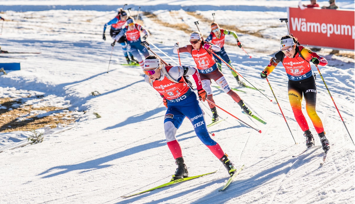 Jessica Jislová, štafeta žen na SP Hochfilzen 2025